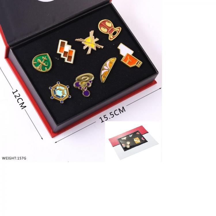 New Package Pokemon brooch set 8pcs for 1 box