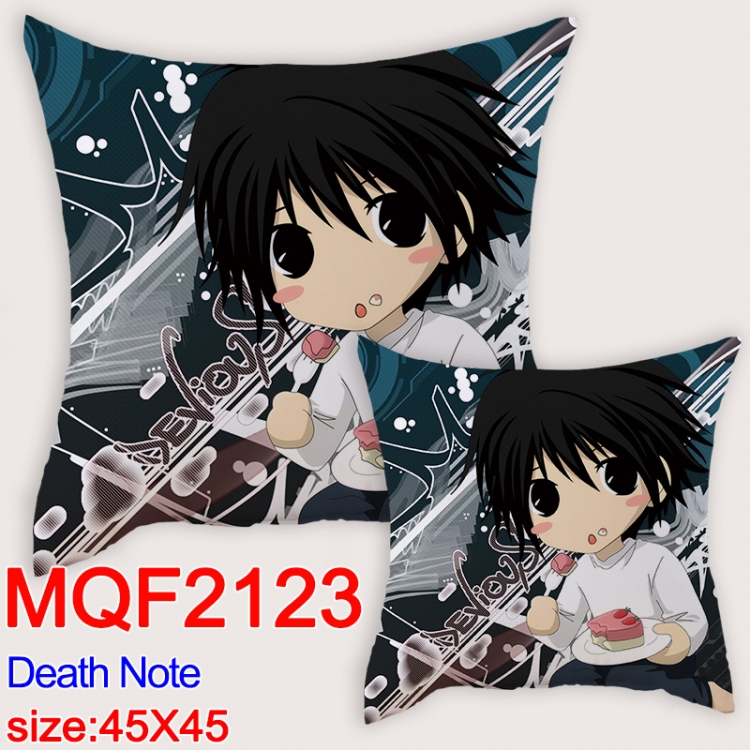 Death note Cartoon double-sided full-color pillow cushion  45X45CM MQF-2123