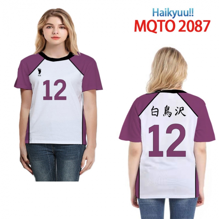 Haikyuu!! Full color printed short-sleeved T-shirt  2XS-4XL MQTO 2087