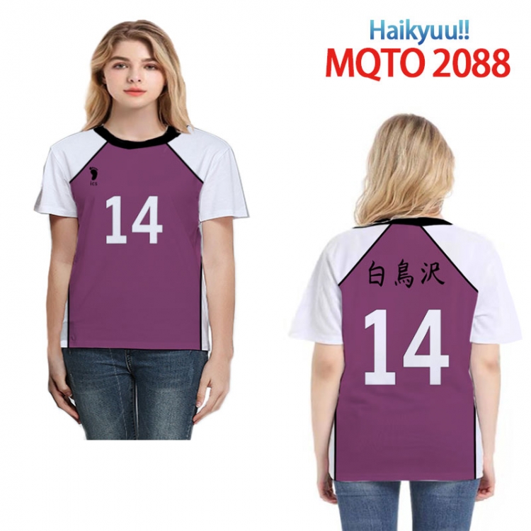 Haikyuu!! Full color printed short-sleeved T-shirt  2XS-4XL MQTO 2088