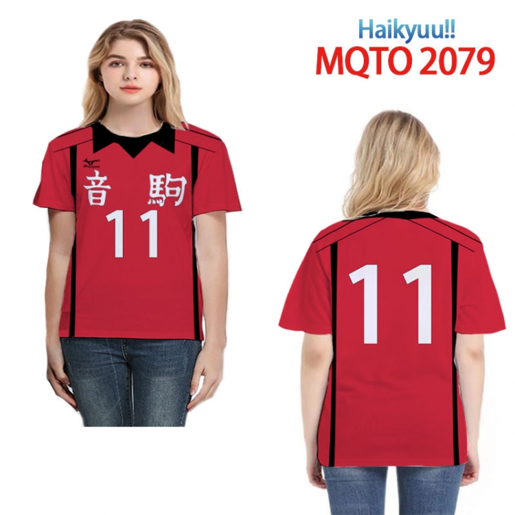 Haikyuu!! Full color printed short-sleeved T-shirt  from 2XS to 4XL   MQTO 2079