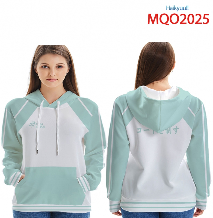 Hoodie Haikyuu!! Full Color Patch pocket Sweatshirt Hoodie  from XXS to 4XL  MQO-2025