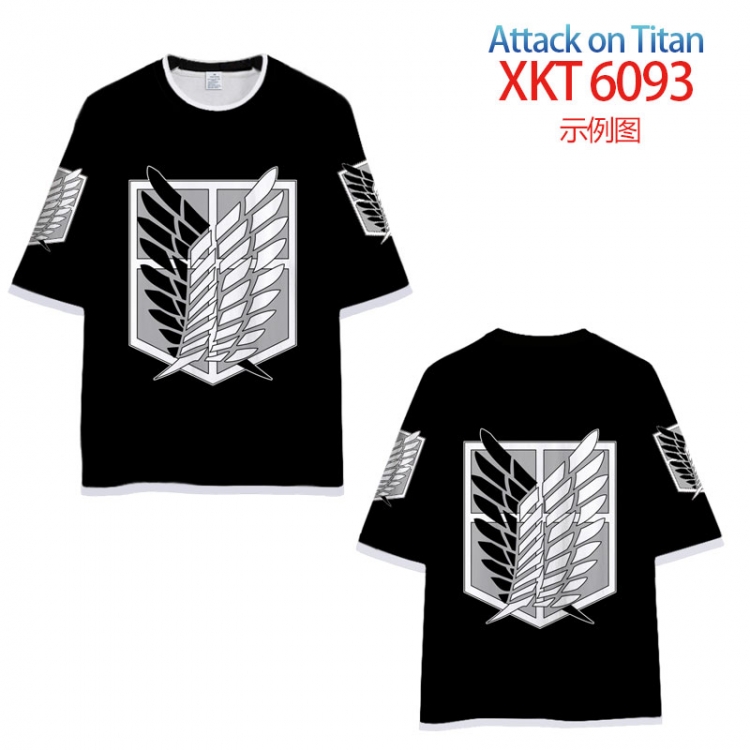 Shingeki no Kyojin Shingeki no Kyojin full color printed short-sleeved T-shirt  from  S to 5XL