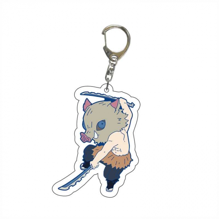 Demon Slayer Kimets Anime acrylic Key Chain  price for 5 pcs 6354