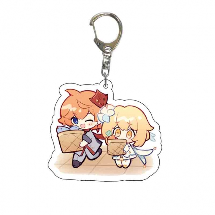 Genshin Impact Anime acrylic Key Chain  price for 5 pcs 6605