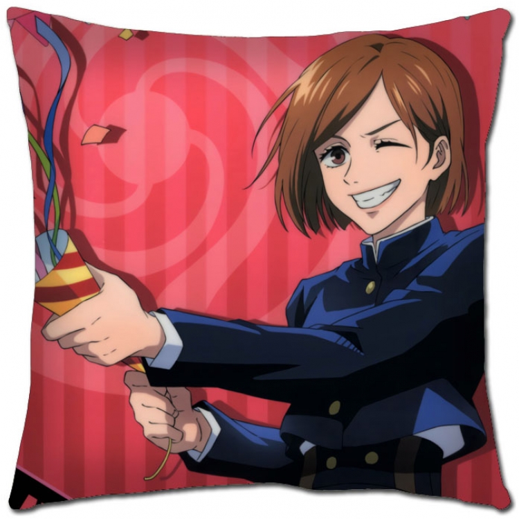 Jujutsu Kaisen Anime square full-color pillow cushion 45X45CM NO FILLING  Z3-75