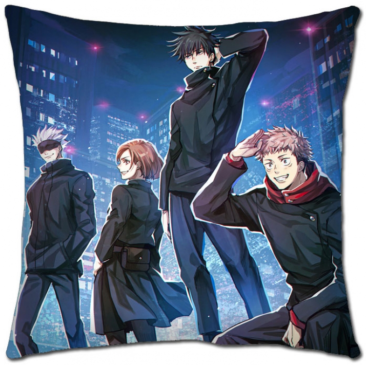 Jujutsu Kaisen Anime square full-color pillow cushion 45X45CM NO FILLING  Z3-44
