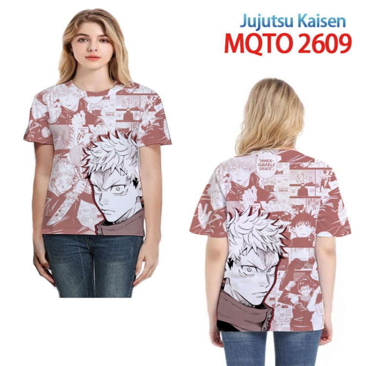 Jujutsu Kaisen Full color printed short sleeve T-shirt 2XS-4XL, 9 sizes MQTO-2609