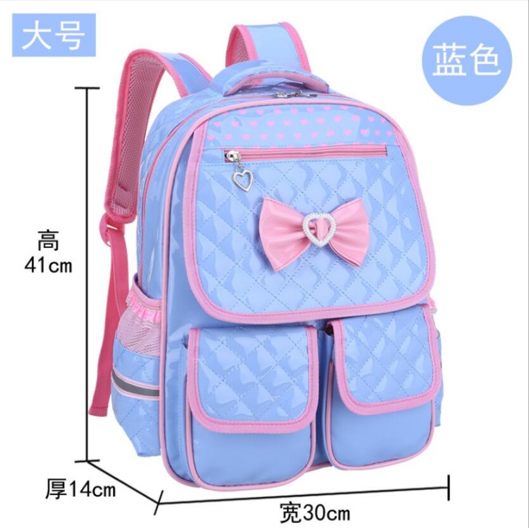 Pupils schoolbag waterproof PU leather backpack 41×30×14cm  price for 3  pcs