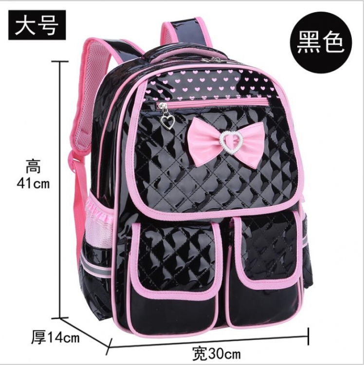 Pupils schoolbag waterproof PU leather backpack 41×30×14cm  price for 3  pcs