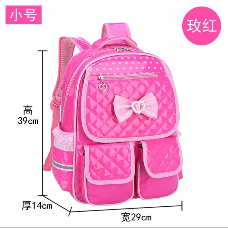 Pupils schoolbag waterproof PU leather backpack 39×29×14cm price for 3  pcs