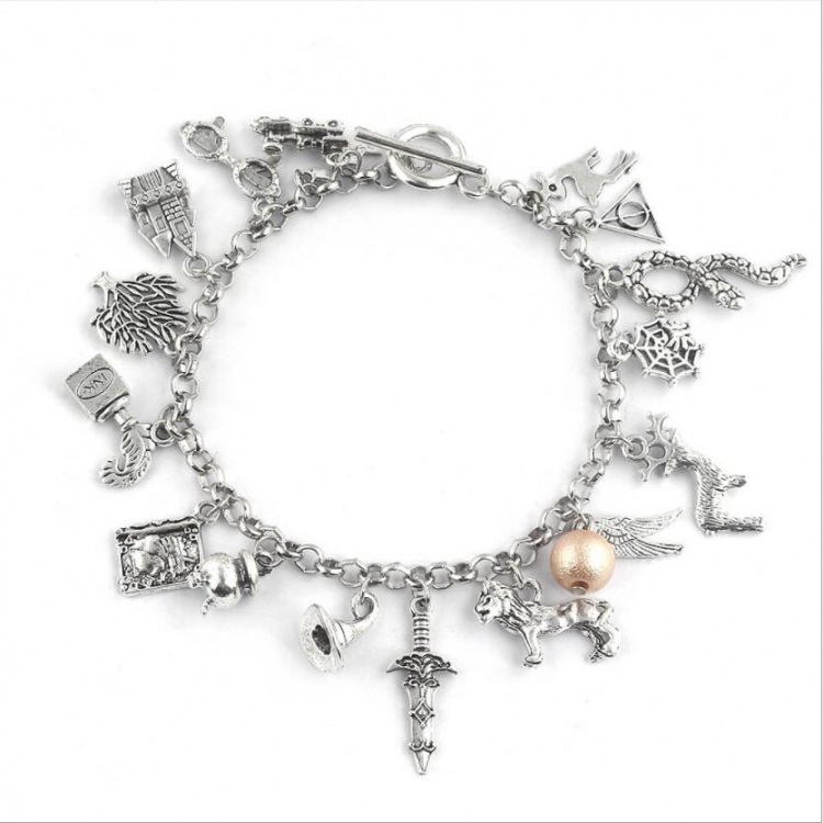 Harry Potter Combination metal bracelet 29.9g 25cm price for 5 pcs  B68-2