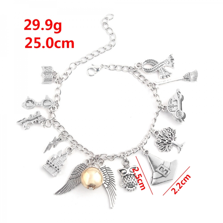 Harry Potter Combination metal bracelet 29.9g 25cm price for 5 pcs  B175