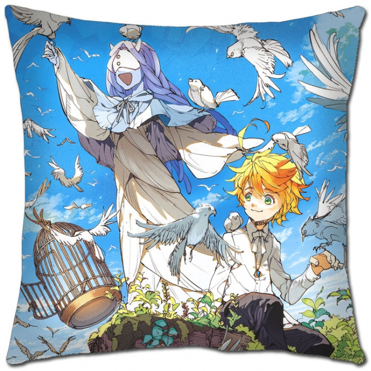 The Promised Neverla Anime square full-color pillow cushion 45X45CM NO FILLING Y2-5