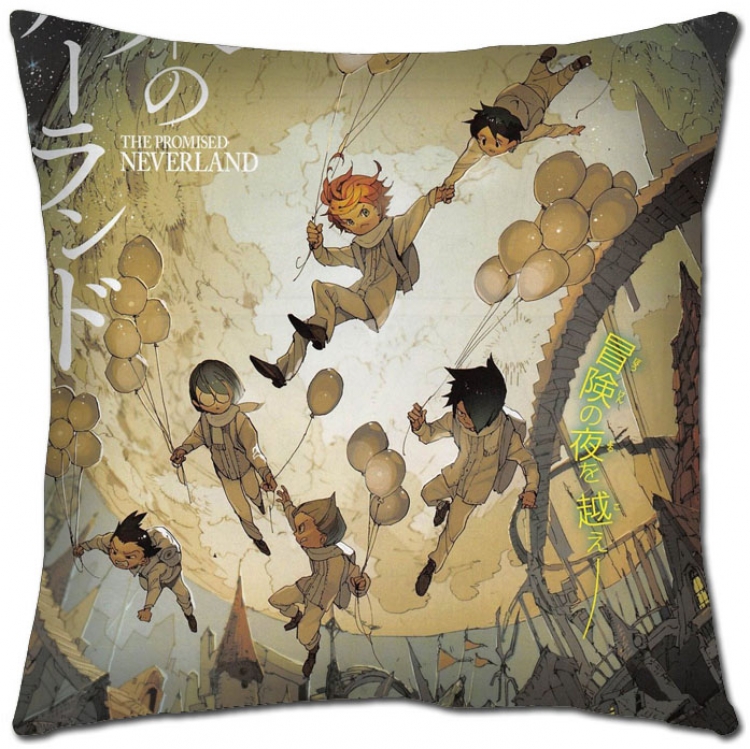 The Promised Neverla Anime square full-color pillow cushion 45X45CM NO FILLING Y2-11