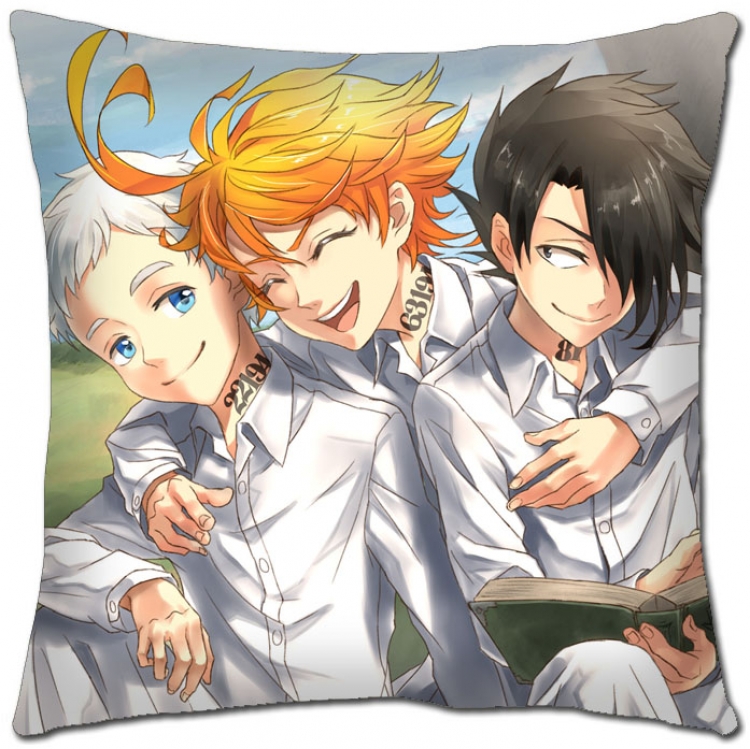 The Promised Neverla Anime square full-color pillow cushion 45X45CM NO FILLING Y2-71