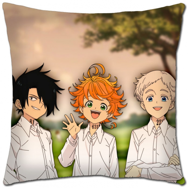 The Promised Neverla Anime square full-color pillow cushion 45X45CM NO FILLING Y2-65