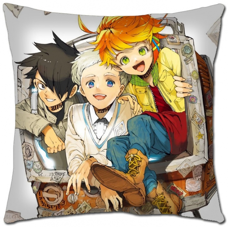 The Promised Neverla Anime square full-color pillow cushion 45X45CM NO FILLING Y2-7