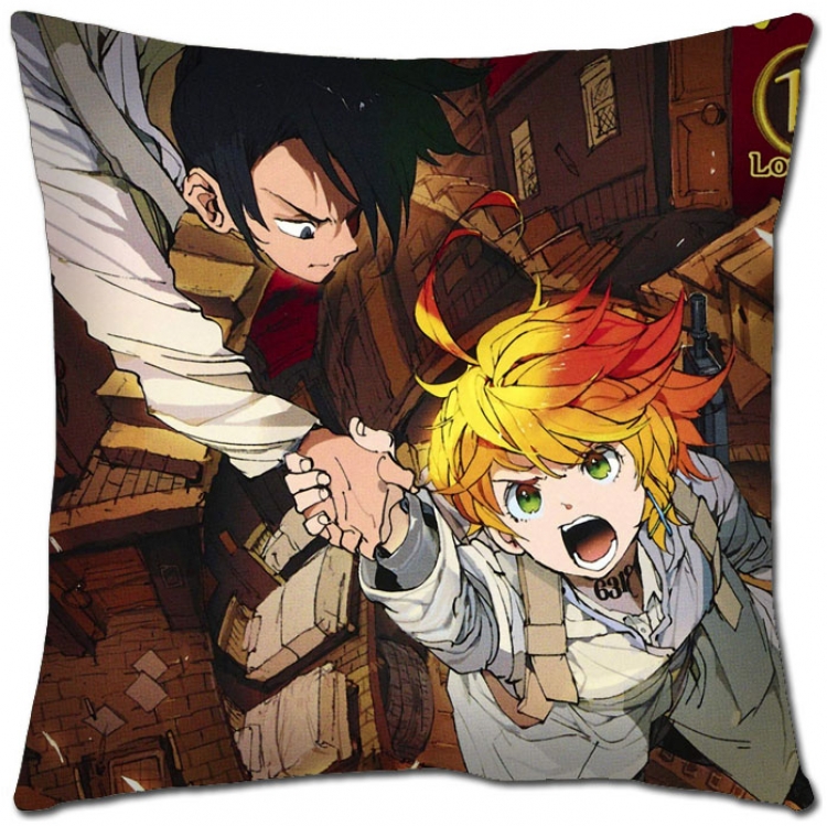The Promised Neverla Anime square full-color pillow cushion 45X45CM NO FILLING Y2-50