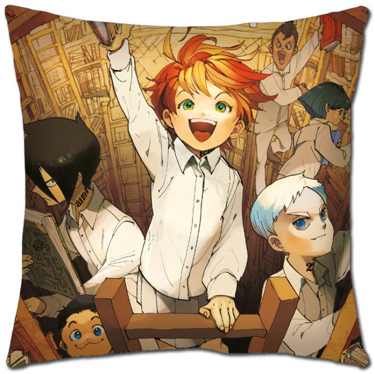 The Promised Neverla Anime square full-color pillow cushion 45X45CM NO FILLING Y2-39