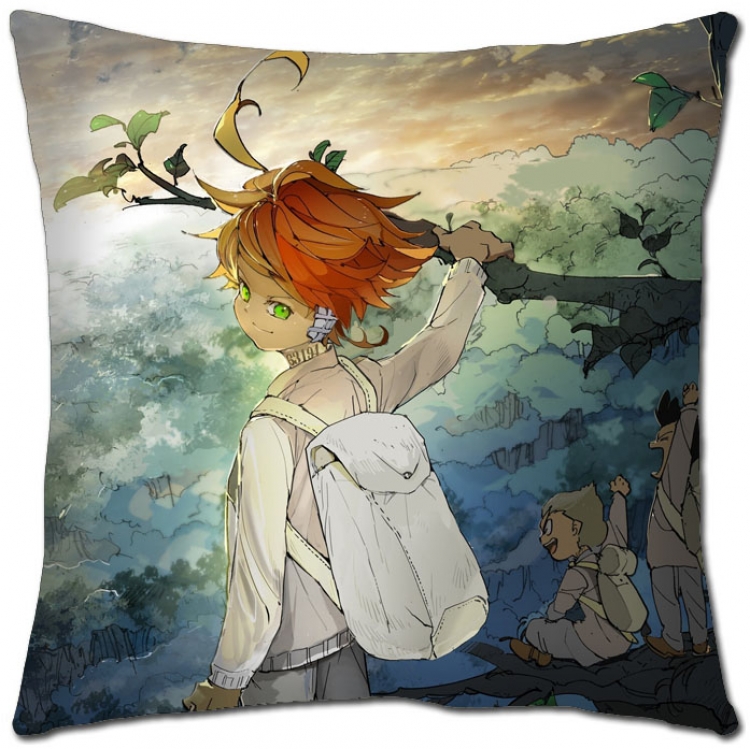 The Promised Neverla Anime square full-color pillow cushion 45X45CM NO FILLING Y2-45