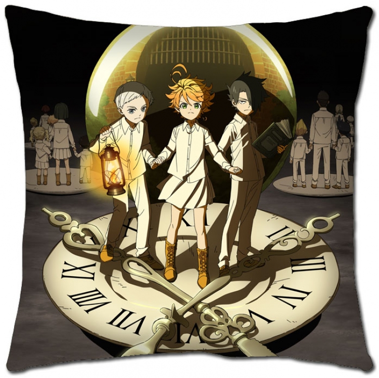The Promised Neverla Anime square full-color pillow cushion 45X45CM NO FILLING Y2-17