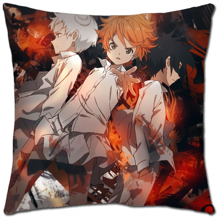 The Promised Neverla Anime square full-color pillow cushion 45X45CM NO FILLING Y2-70