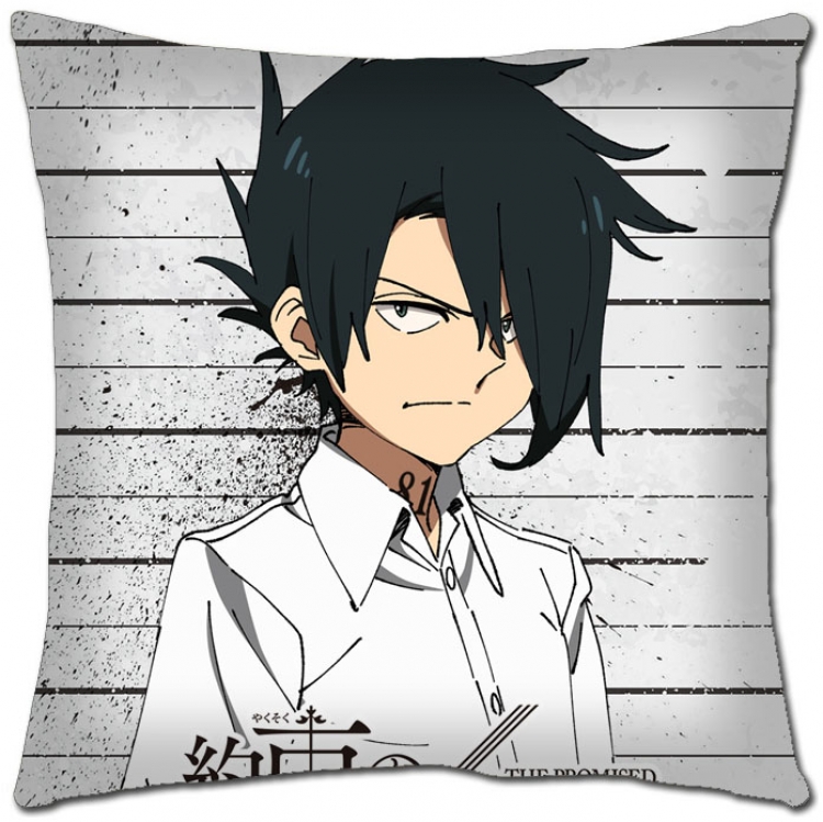 The Promised Neverla Anime square full-color pillow cushion 45X45CM NO FILLING  Y2-13