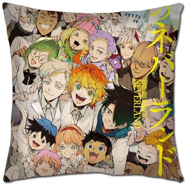 The Promised Neverla Anime square full-color pillow cushion 45X45CM NO FILLING  Y2-18