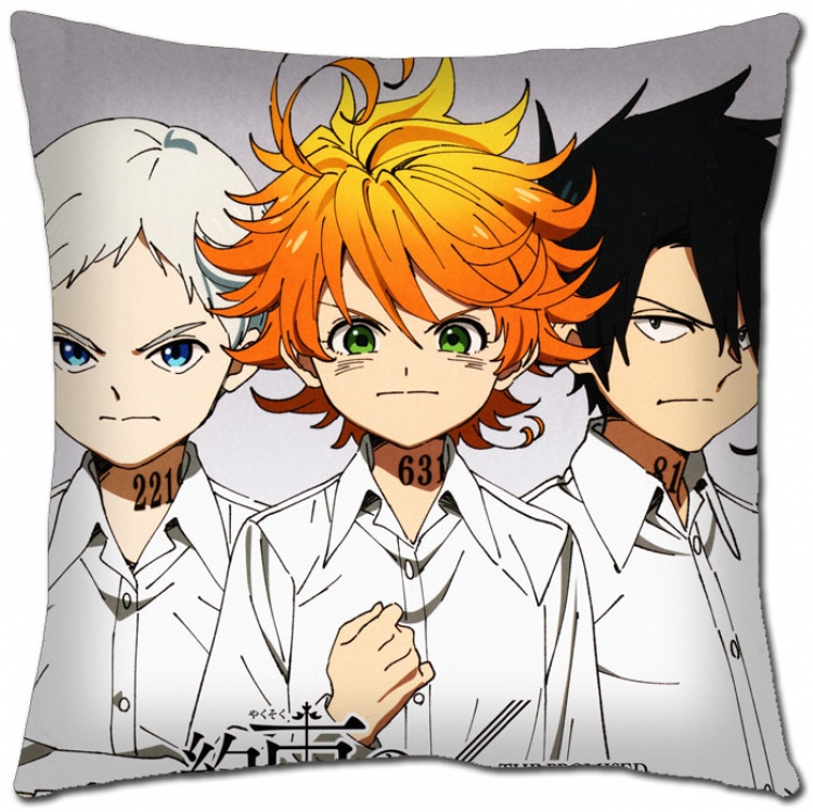 The Promised Neverla Anime square full-color pillow cushion 45X45CM NO FILLING  Y2-16