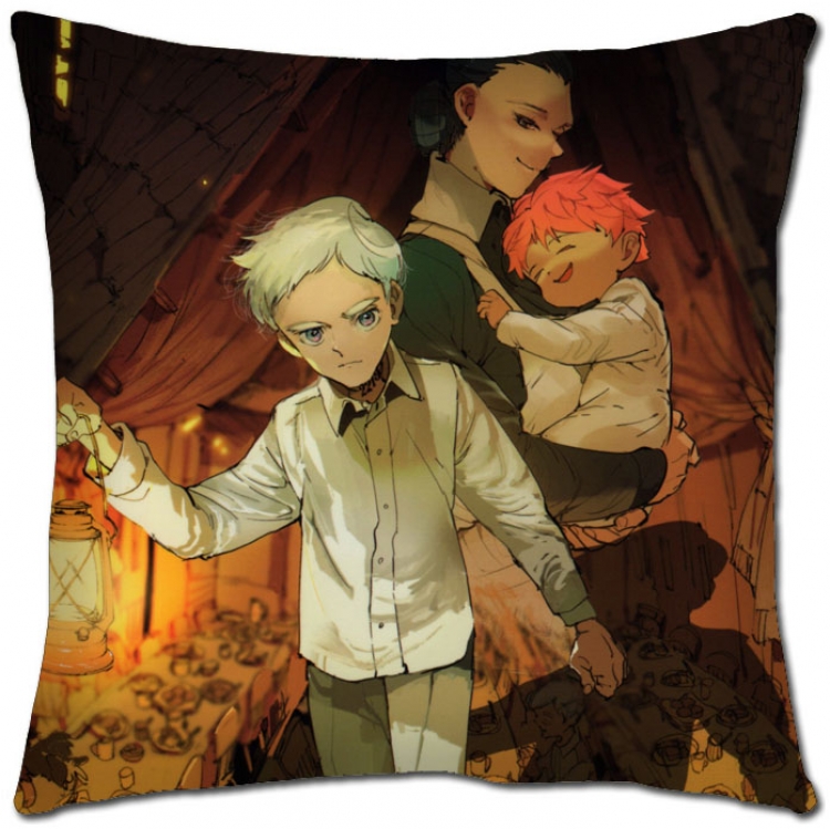 The Promised Neverla Anime square full-color pillow cushion 45X45CM NO FILLING Y2-35
