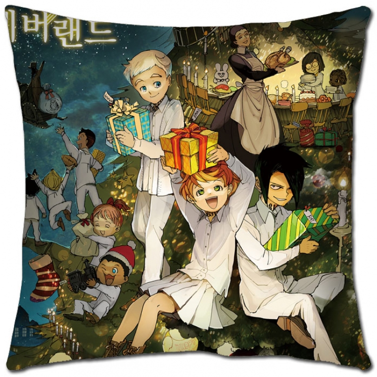 The Promised Neverla Anime square full-color pillow cushion 45X45CM NO FILLING Y2-41