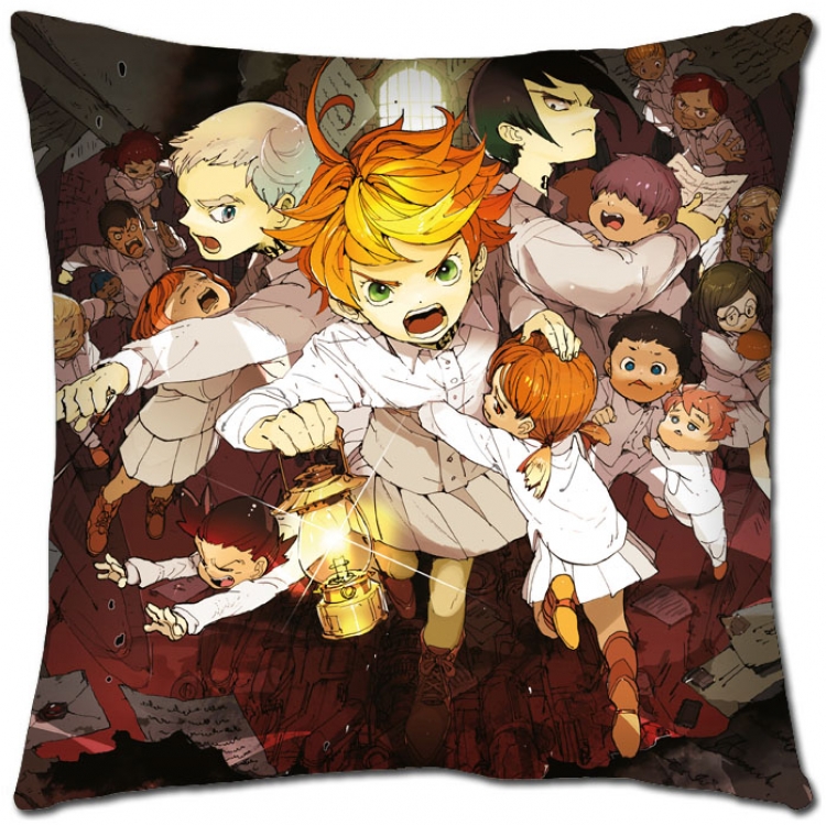 The Promised Neverla Anime square full-color pillow cushion 45X45CM NO FILLING Y2-37