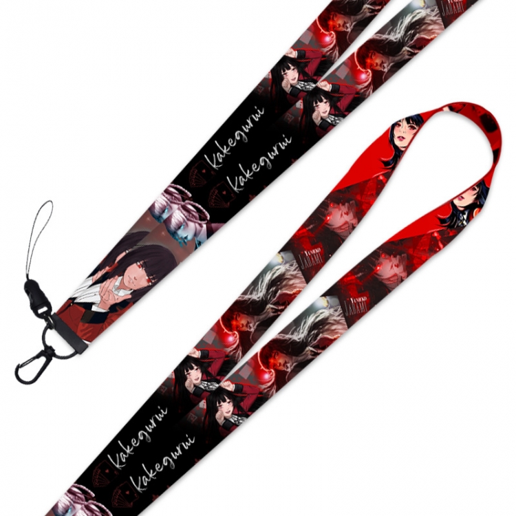 Kakegurui  Anime lanyard mobile phone rope 45CM  price for 10 pcs