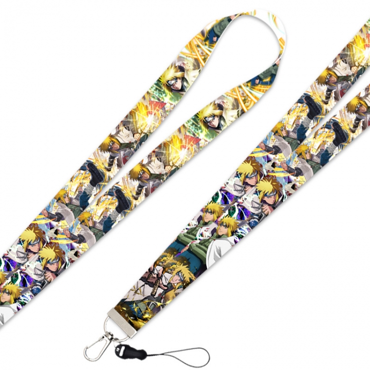 Naruto  Anime Silver buckle lanyard mobile phone rope 45CM   price for 10 pcs