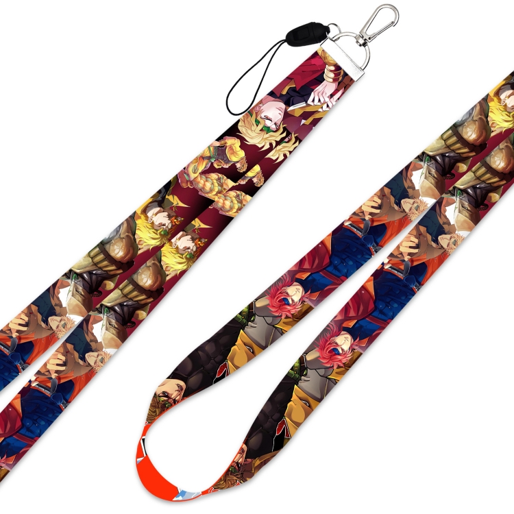 JoJos Bizarre Adventure Anime Silver buckle lanyard mobile phone rope 45cm price for 10 pcs
