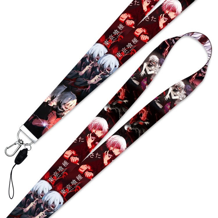 Tokyo Ghoul Anime Silver buckle lanyard mobile phone rope 45cm price for 10 pcs