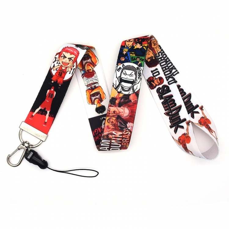 Slam Dunk Anime Silver buckle lanyard mobile phone rope 45cm  price for 10 pcs