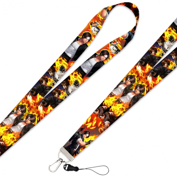 The King Of Fighter Anime Silver buckle lanyard mobile phone rope 45cm  price for 10 pcs