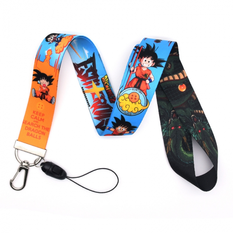 DRAGON BALL Anime Silver buckle lanyard mobile phone rope 45cm  price for 10 pcs