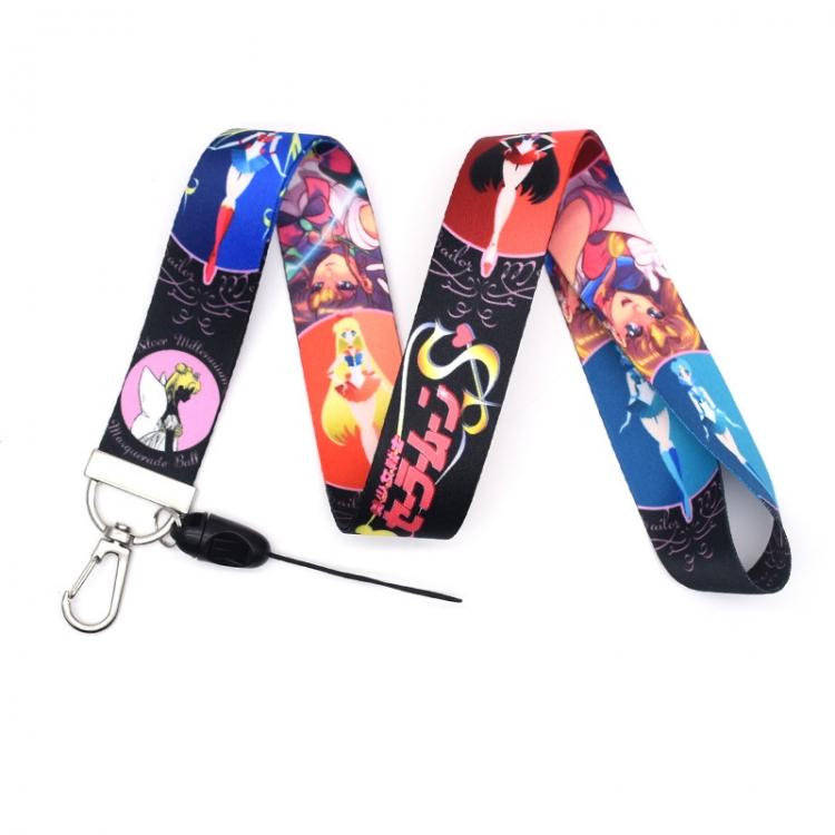 sailormoon Anime Silver buckle lanyard mobile phone rope 45cm price for 10 pcs