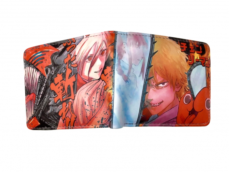 Chainsaw Man two fold  Short wallet 11X9.5CM 60G style 5