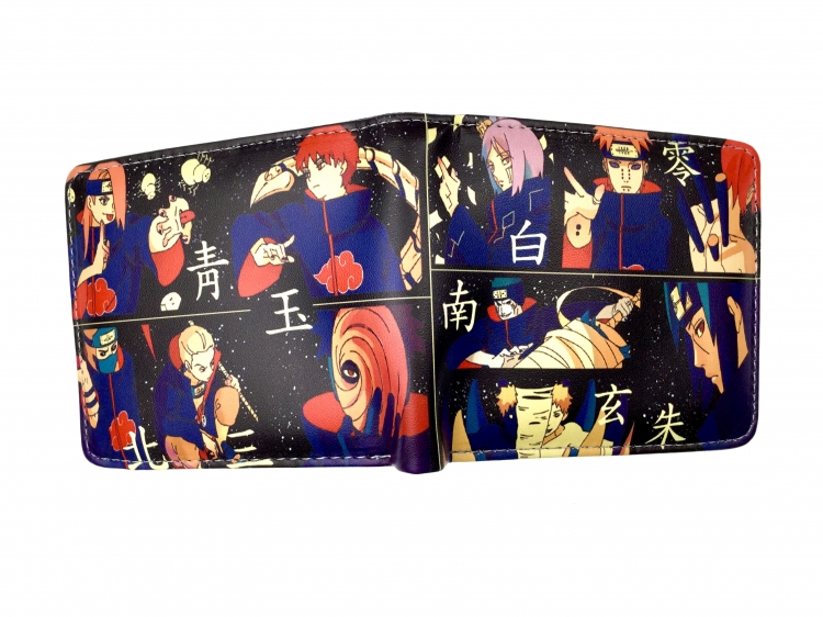 Naruto two fold  Short wallet 11X9.5CM 60G  style 6
