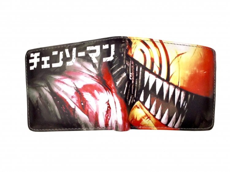 Chainsaw Man two fold  Short wallet 11X9.5CM 60G style 7