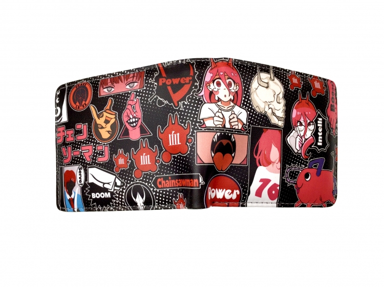 Chainsaw Man two fold  Short wallet 11X9.5CM 60G style 1