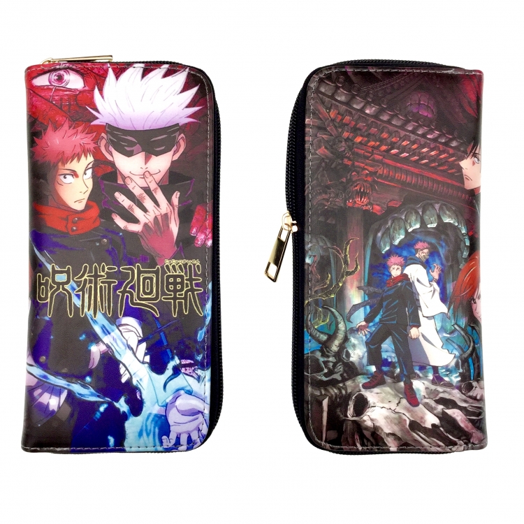 Jujutsu Kaisen   Anime full color print long zipper wallet style 1