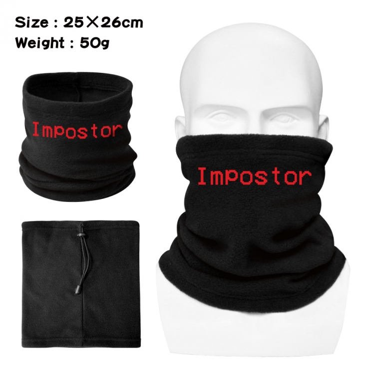 Among us Polar fleece pullover bib mask scarf