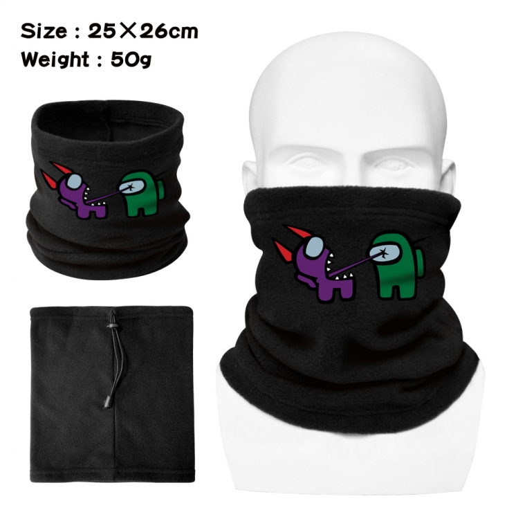 Among us Polar fleece pullover bib mask scarf