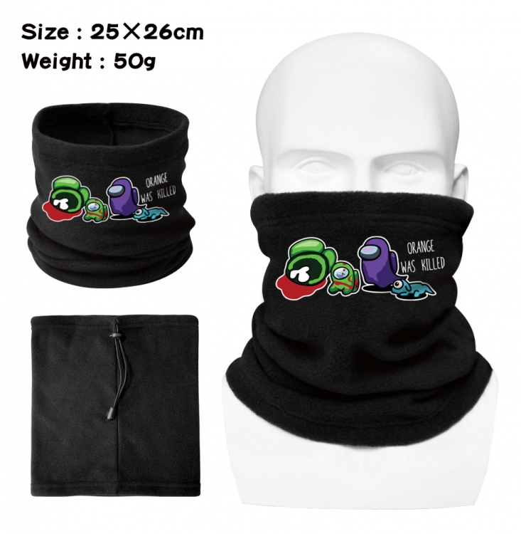 Among us Polar fleece pullover bib mask scarf