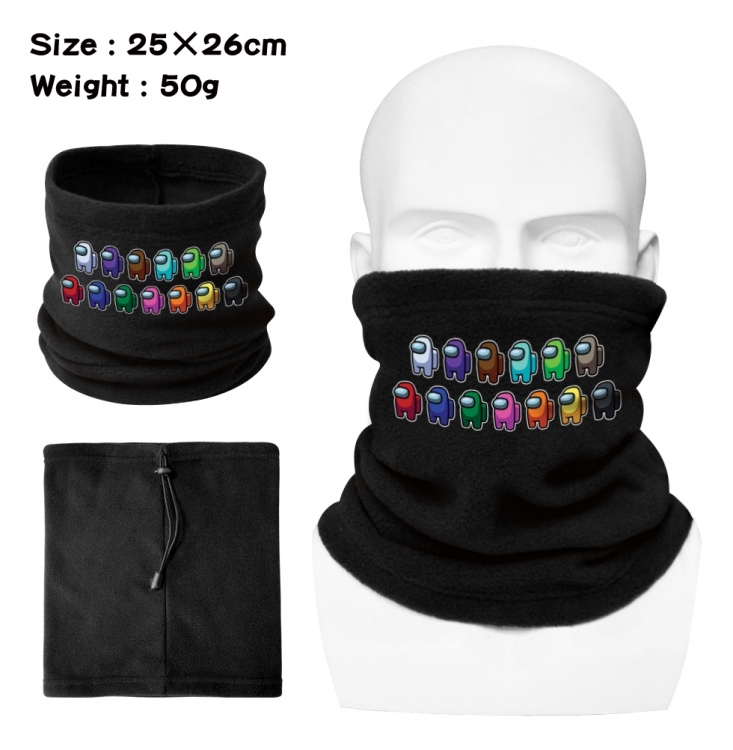 Among us Polar fleece pullover bib mask scarf